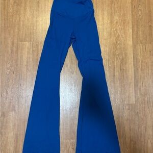 Aerie Blue Crossover Flare Leggings